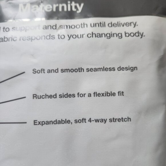 Time And Tru Maternity Black Tank Top Size S Seamless Support Soft & Comfortable - Picture 5 of 7